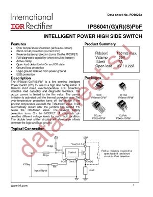 IPS6041RPBF datasheet  